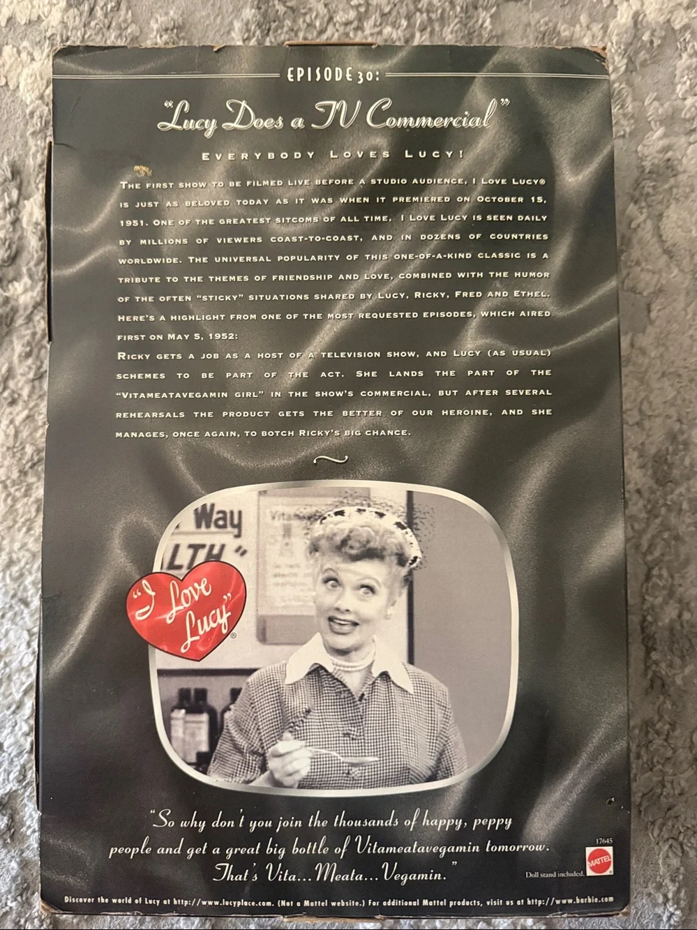 I love Lucy Barbie Doll